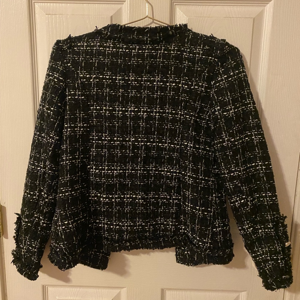 Black and white tweed blazer - Picture 2 of 5